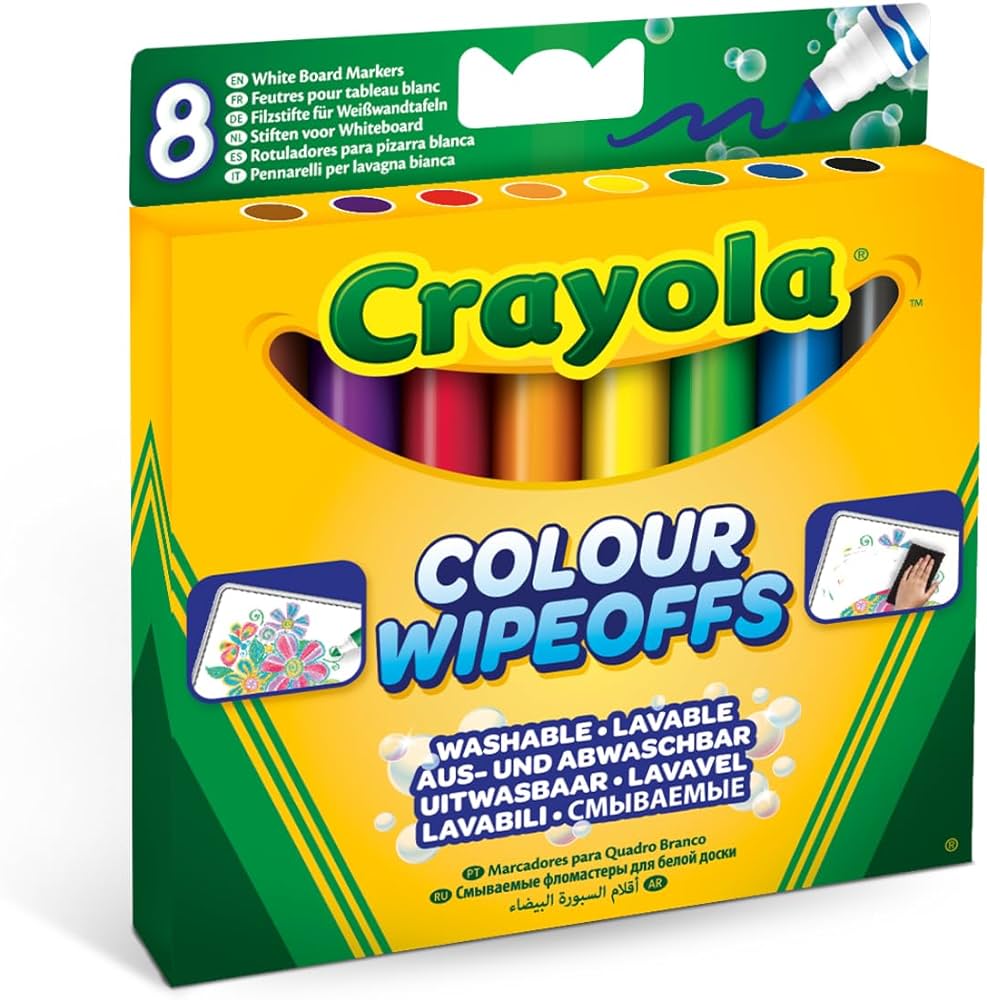 Set Crayola 8 Markere pentru Tabla Alba