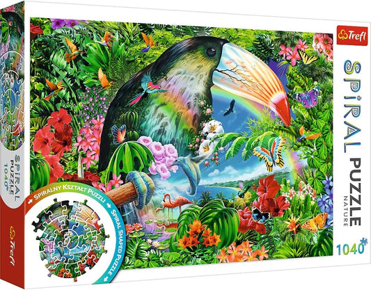 Puzzle Spirala 1040 piese - Animale tropicale