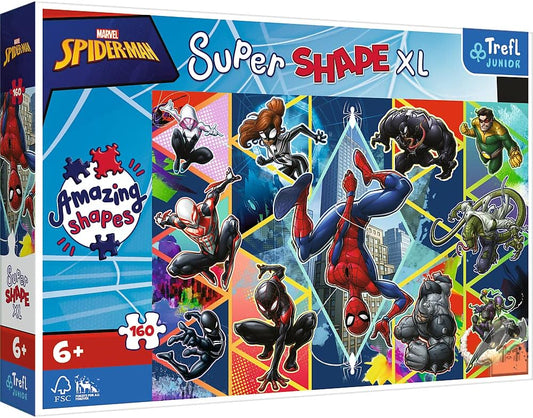 Puzzle 160 XL Super Shape - Spiderman