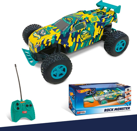 Hot Wheels Rock Monster - RC maşină cu telecomandă 1/24, verde