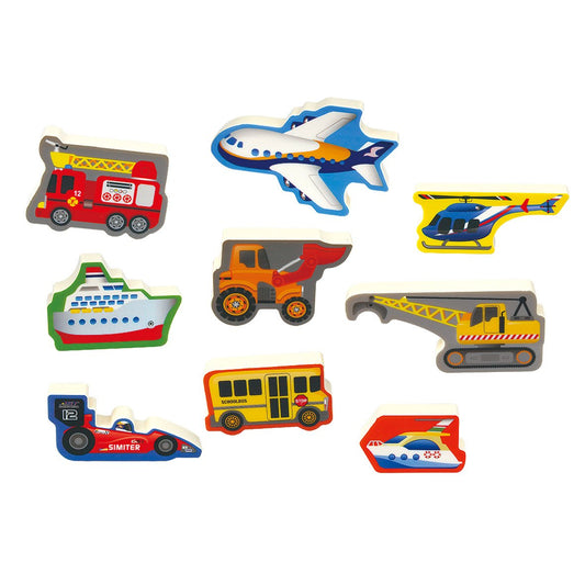 Puzzle Playgo Air & Land Craft, 9 piese