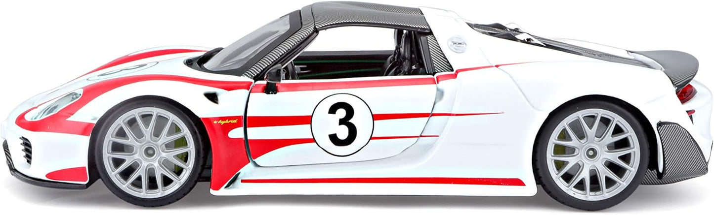 Bburago Porsche 918 alb, 1:24