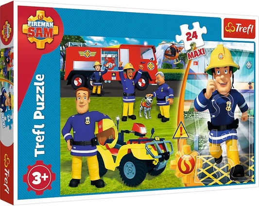 Puzzle 24 Maxi - Bravul Pompier Sam