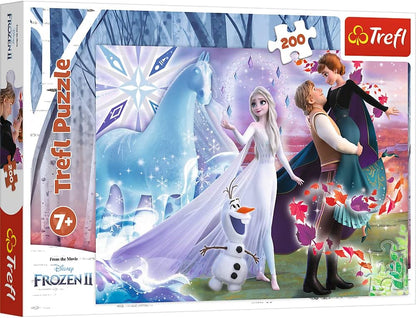 Puzzle 200 piese - Universul magic din Frozen II