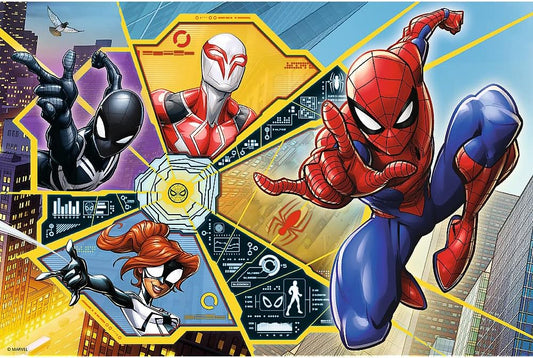 Puzzle 60 piese - In plasa lui SpiderMan