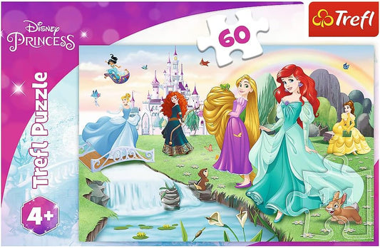 Puzzle 60 piese - Intalnirea Printeselor Disney