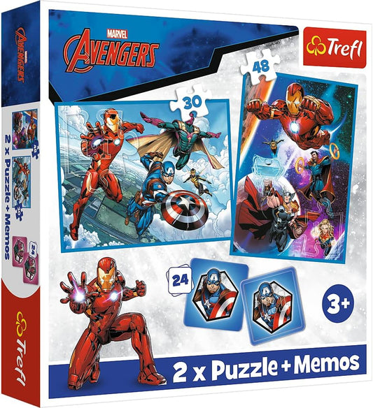 Puzzle 2x (30+48) + Memos (24) - Eroii Avengers