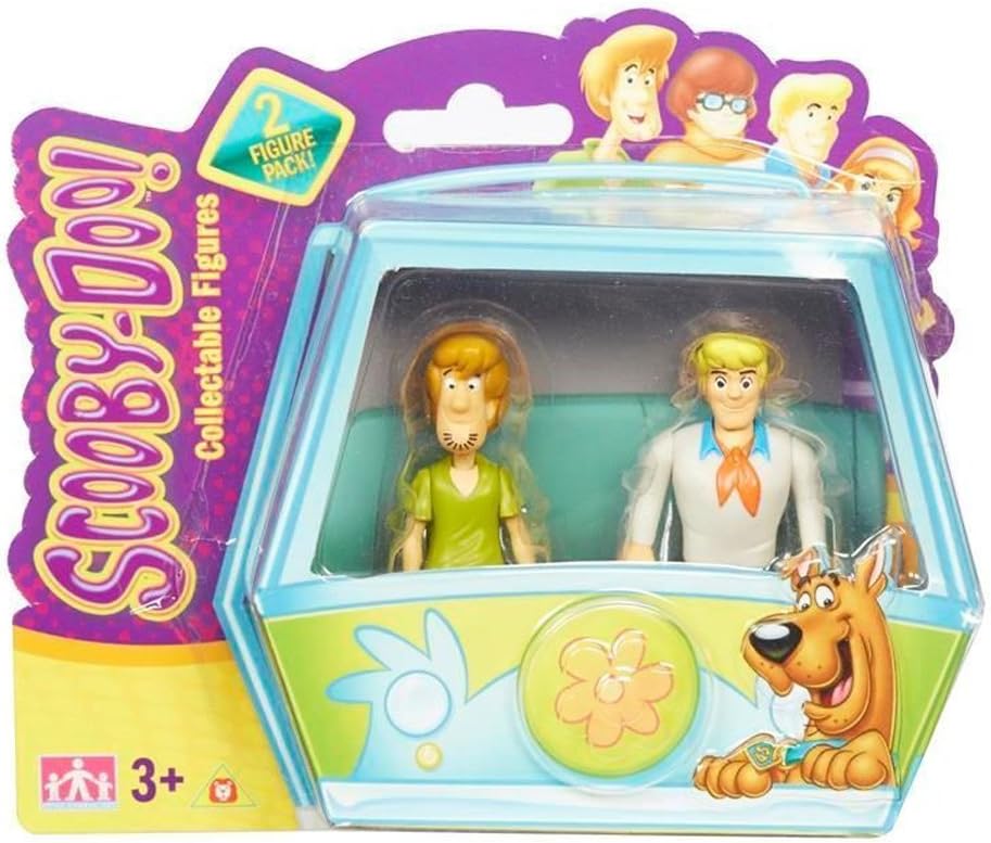 Set 2 figurine Scooby Doo, Shaggy si Fred, 7 cm