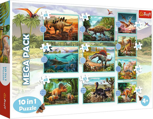 Puzzle 10 in 1 (20-35-48) - Intalnirea cu dinozaurii