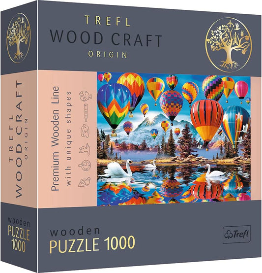Puzzle lemn 1000 piese - Baloane colorate