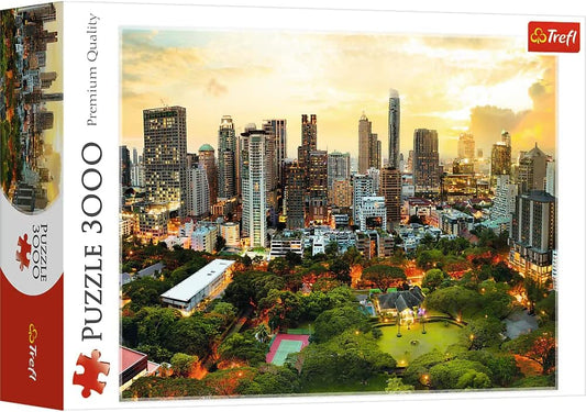 Puzzle 3000 piese - Apus in Bangkok