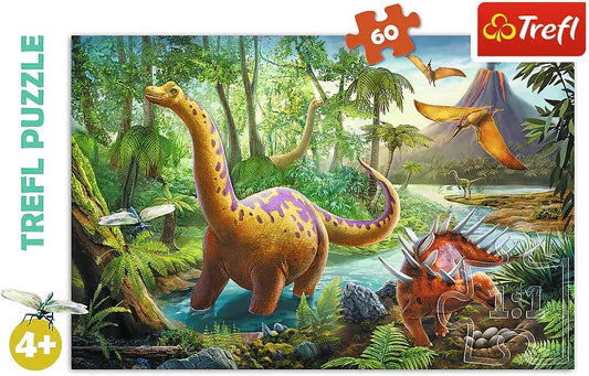 Puzzle 60 piese - Migratia Dinozaurilor