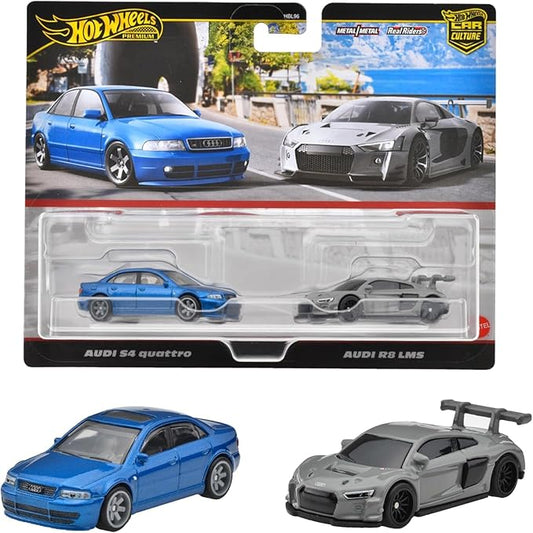 Set Hot Wheels Premium - Audi S4 Quattro & Audi R8 LMS