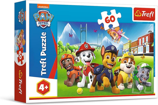 Puzzle 60 piese - Paw Patrol Cateii in iarba