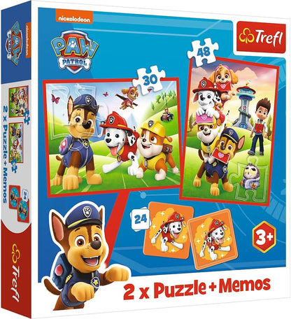 Puzzle 2x (30+48) + Memos (24) - Patrula Catelusilor in actiune