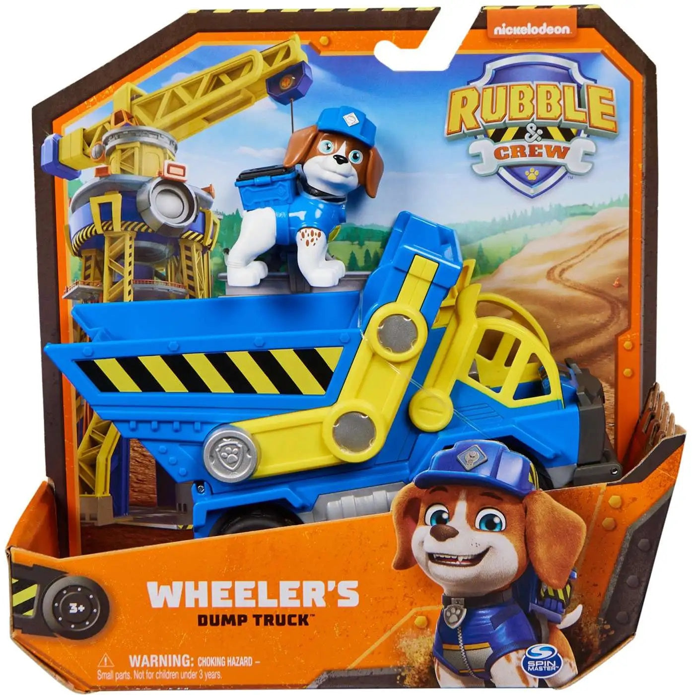 Set de joaca Paw Patrol, Rubble si echipa - Wheller si basculanta