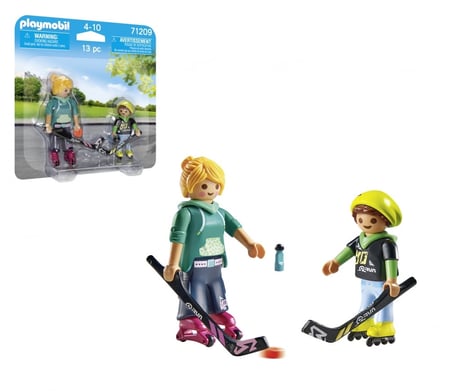 Set 2 Figurine Mama Si Copilul Jucand Hochei