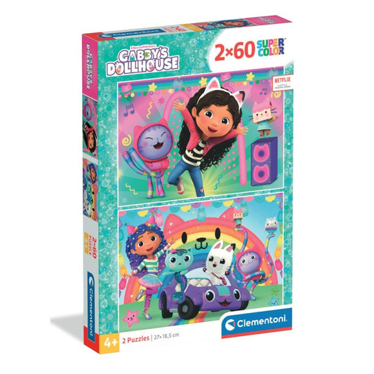 Puzzle 2x60 Piese - Gabby'S Dollhouse