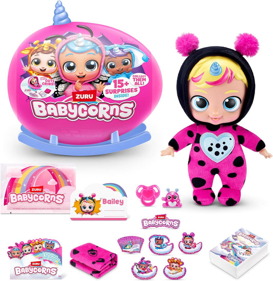 Papusa Babycorns Surpriza, 15 accesorii - Bailey the Ladybug