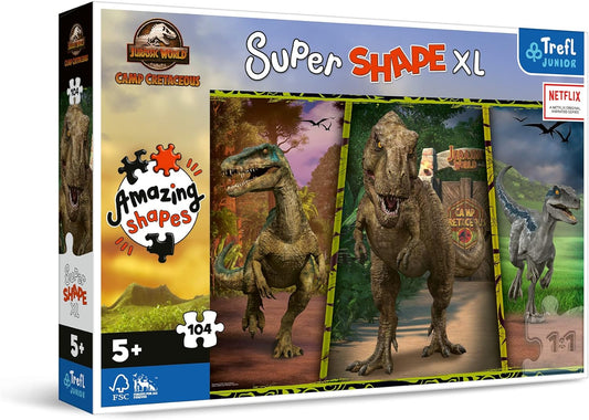 Puzzle Trefl 104 Super Shape XXL - Jurassic World