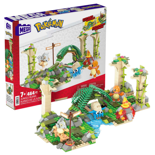 Mega Construx Pokemon Jungle Ruins, 464 piese