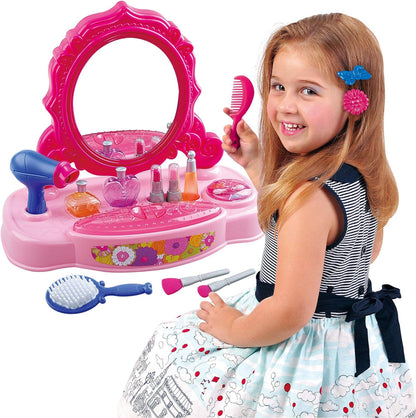 Set frumusete Playgo Little Vanity Corner, 14 piese