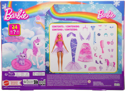 Barbie Dreamtopia Calendar de Craciun, 24 surprize
