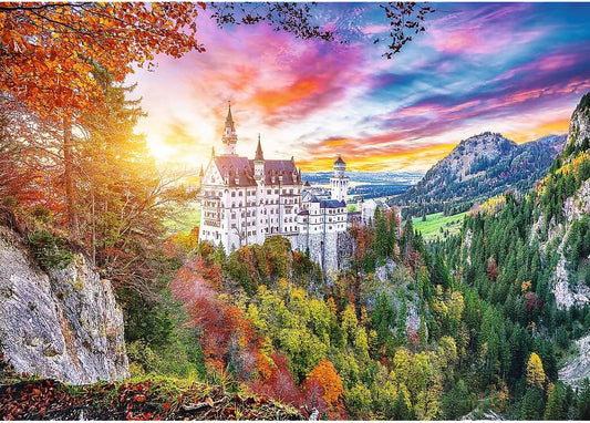 Puzzle 500 piese - Peisaj cu Castelul Neuschwanstein
