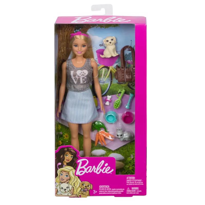 Papusa Barbie cu Animalute si accesorii