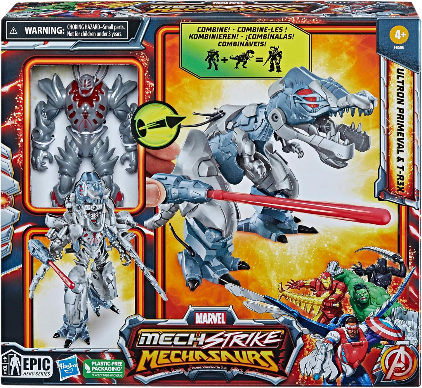Figurina - Marvel Mech Strike Mechasaurs Ultron Primeval