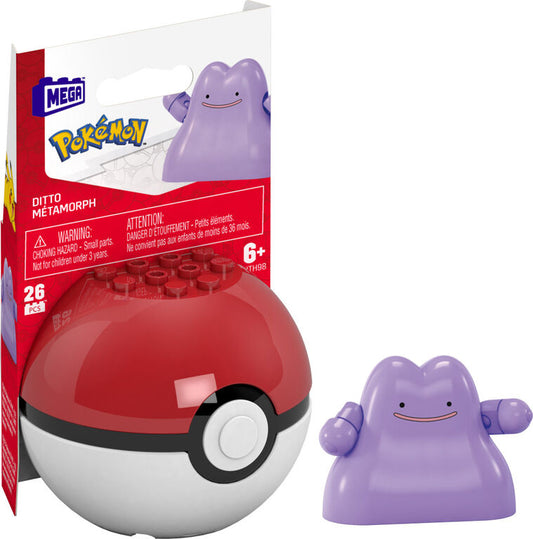 Mega Construx Pokemon Pokeball - Ditto, 26 piese