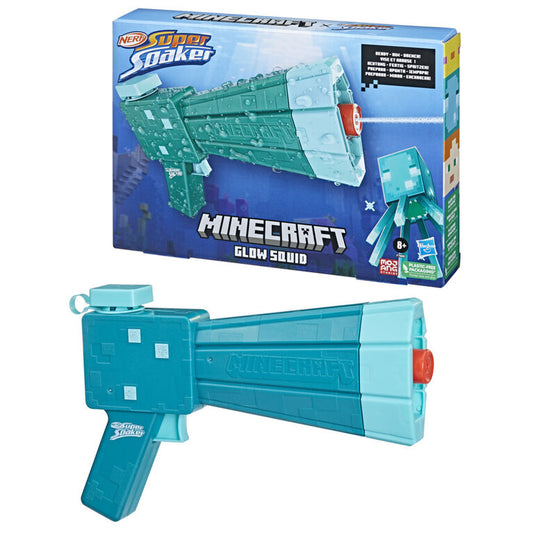Nerf Lansator Minecraft Glow Squid Super Soaker