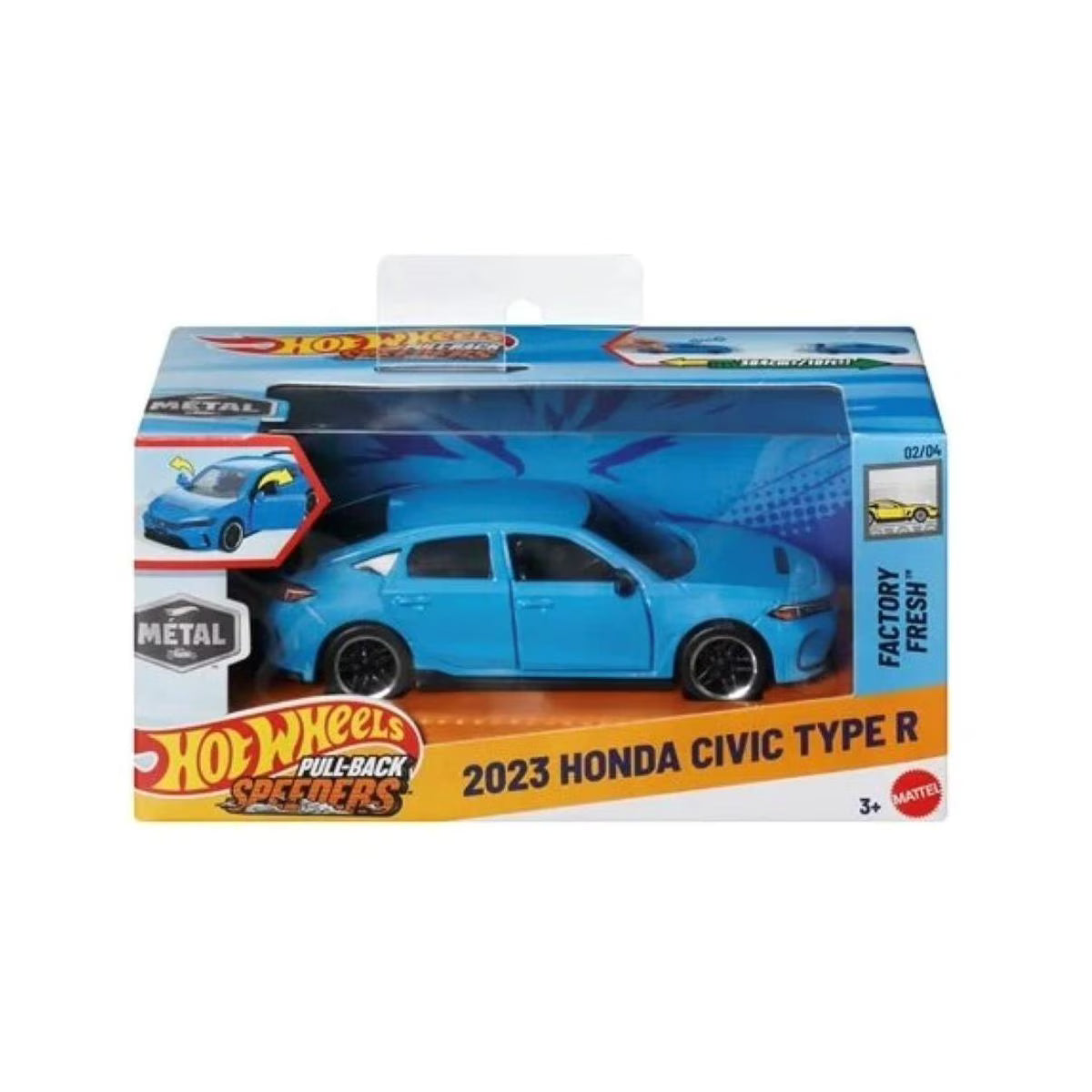 Hot Wheels Pull-back Speeders - 2023 Honda Civic Type R