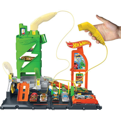 Set de pista Hot Wheels City Super Recharge Fuel Station