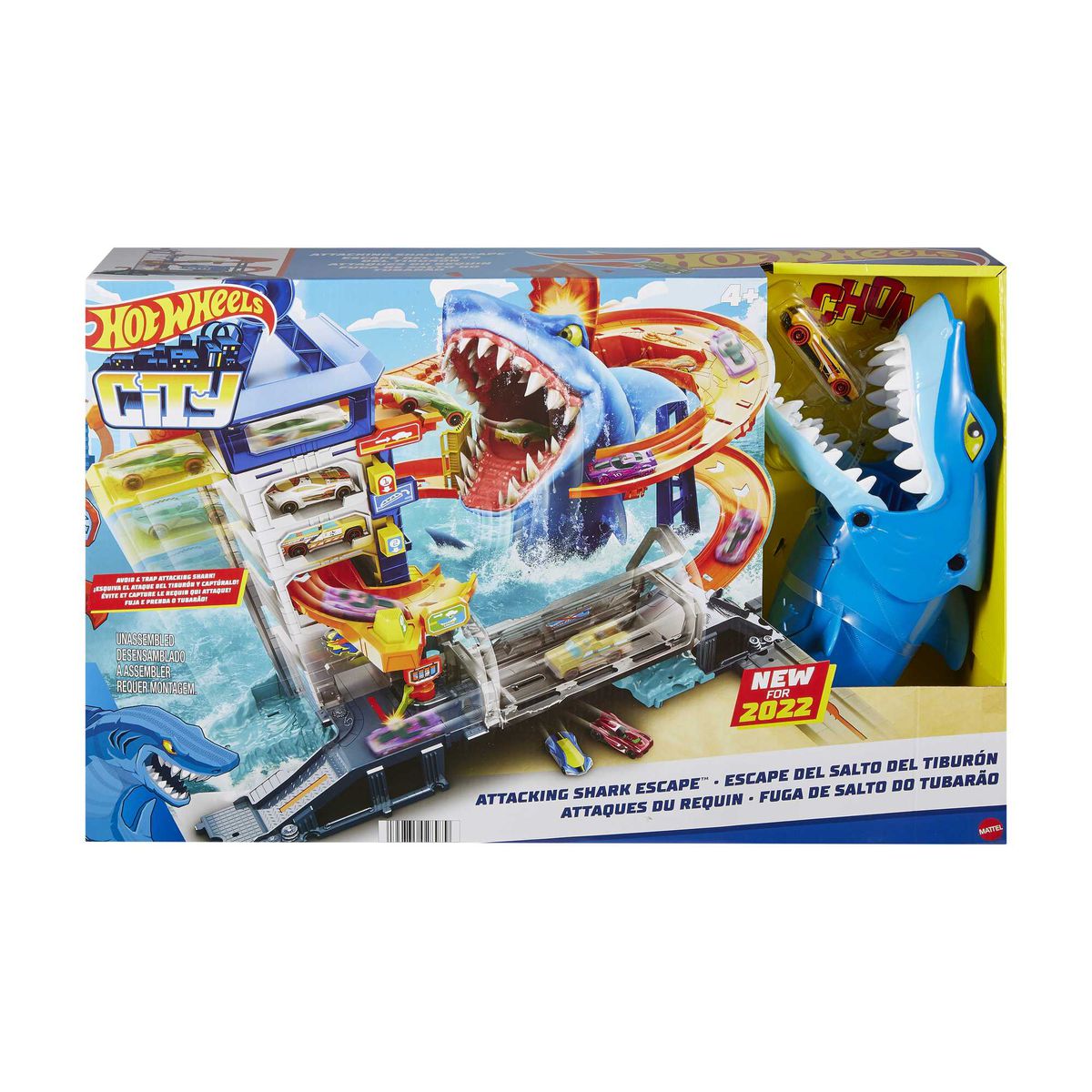 Set de joaca Hot Wheels Attacking Shark Escape