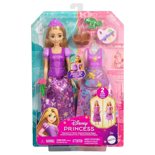 Papusa Disney Princess cu 2 tinute, 30 cm - Rapunzel