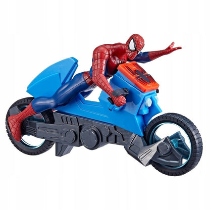 Figurina Spider-Man cu Motocicleta
