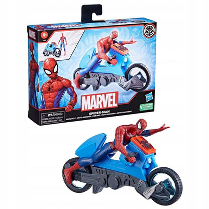 Figurina Spider-Man cu Motocicleta