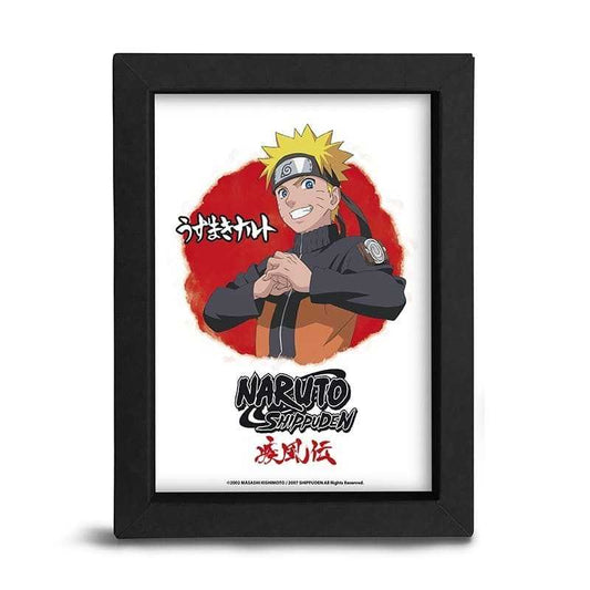Naruto Shippuden -  Black Kraft frames 15*20 - asst - Asian Art  x