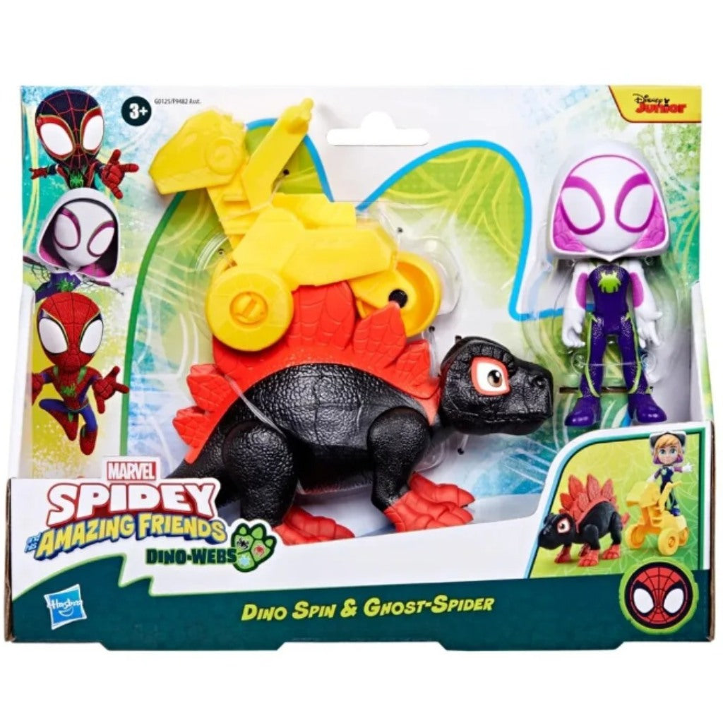 Spidey Prietenii Extraordinari - Set Dino Spin si Ghost Spider