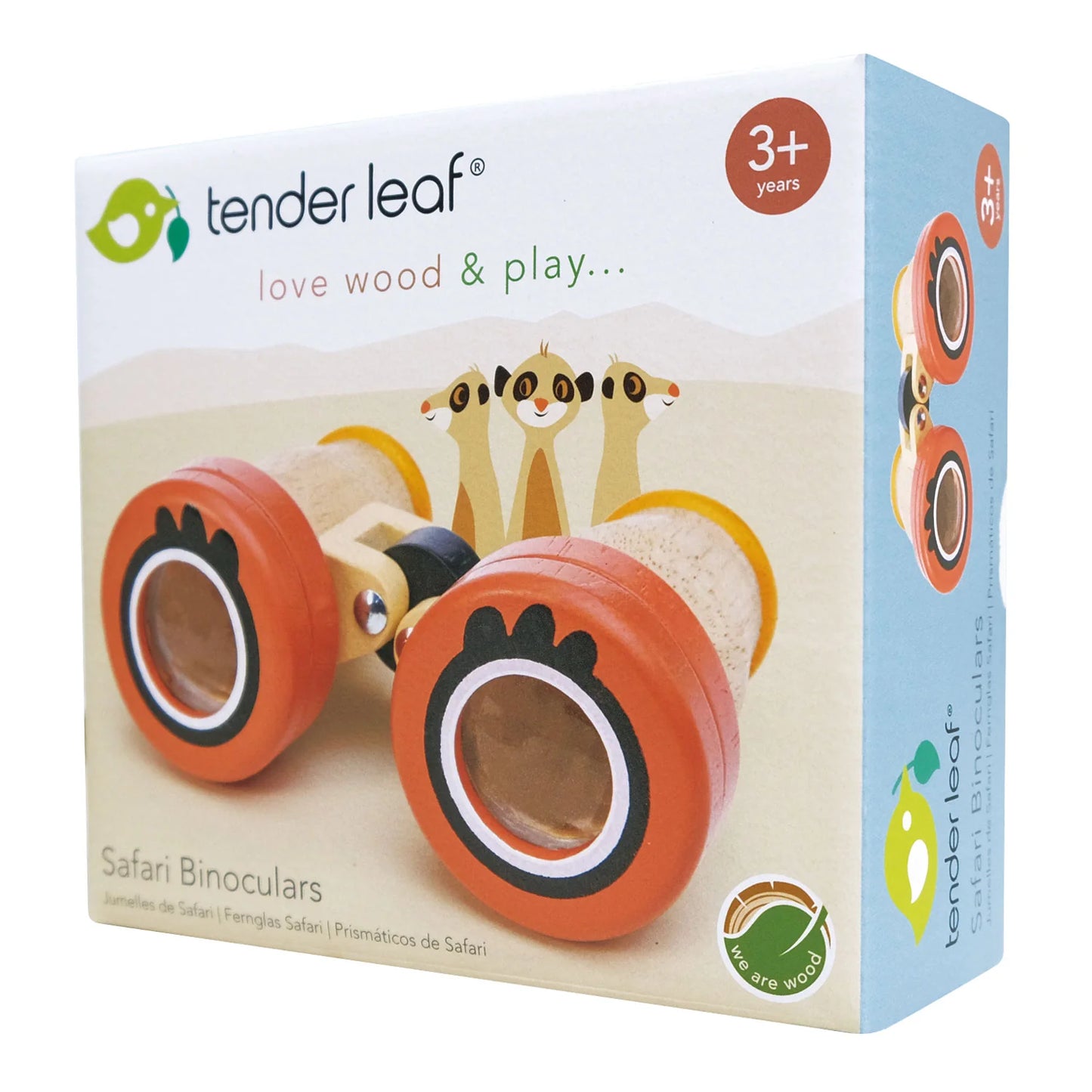 Binoclu cu caleidoscop, din lemn  premium - Safari Binoculars