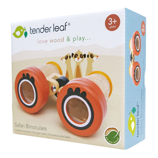 Binoclu cu caleidoscop, din lemn  premium - Safari Binoculars