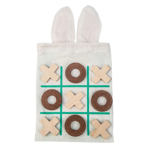 Joc logic X si Zero, din lemn premium - Tic Tac Toe - 9 piese
