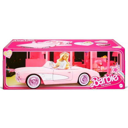 Set Barbie The Movie, Masina de colectie Pink Corvette convertible, 43 cm