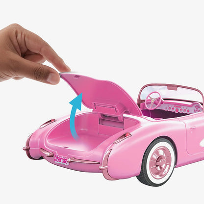 Set Barbie The Movie, Masina de colectie Pink Corvette convertible, 43 cm