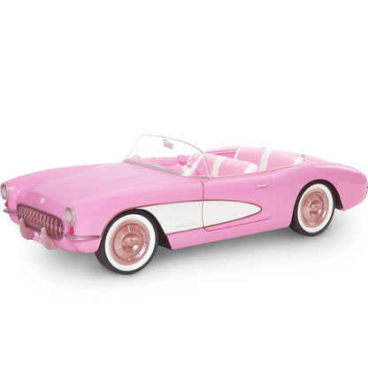 Set Barbie The Movie, Masina de colectie Pink Corvette convertible, 43 cm