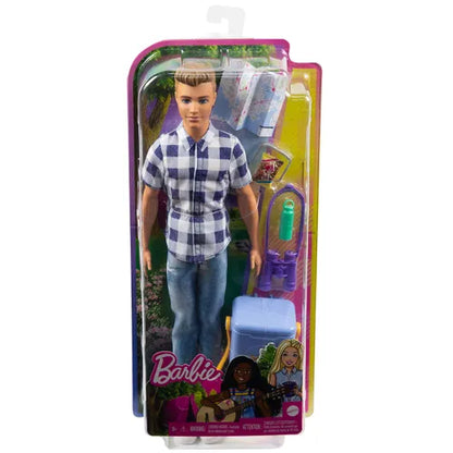 Papusa Barbie - Camping Ken, cu accesorii
