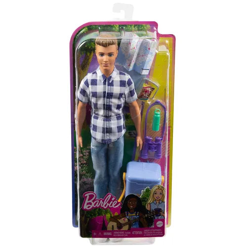 Papusa Barbie - Camping Ken, cu accesorii