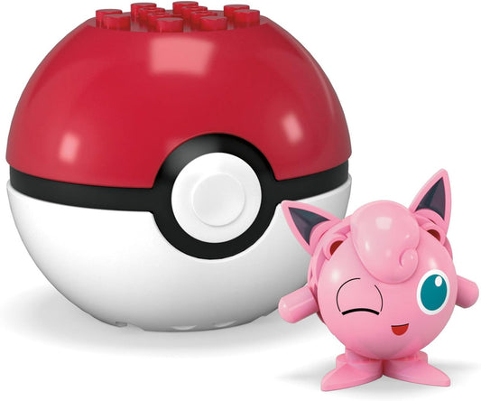 Mega Construx Pokemon Pokeball - Jigglypuff, 20 piese