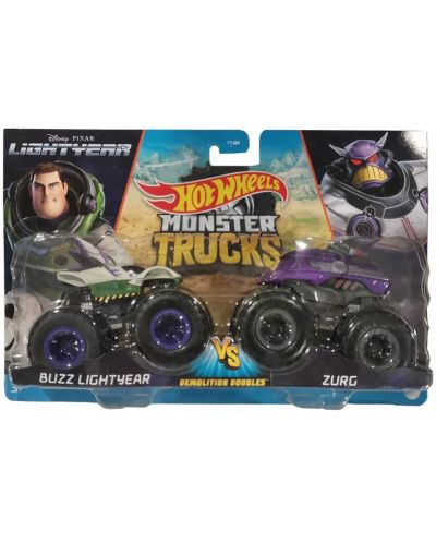 Set 2 masini, HW Monster Trucks, Buzz Lightyear VS Zurg